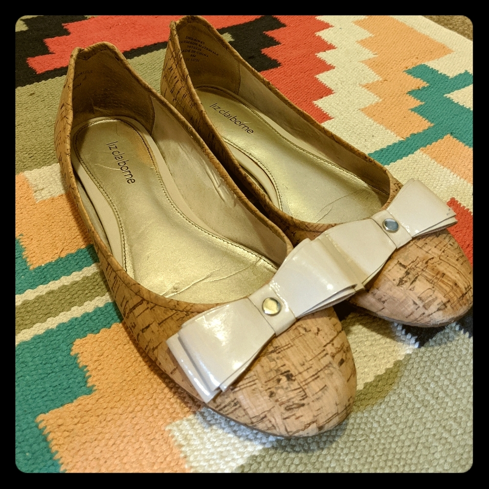 Cork Liz Claiborne flats